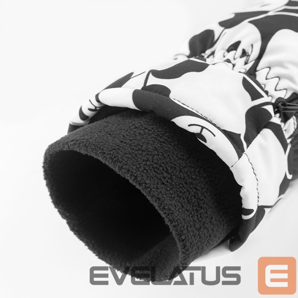 Teised Qunature Qunature Panda Heat Transfer Ski Gloves Kids Size S - Black/White