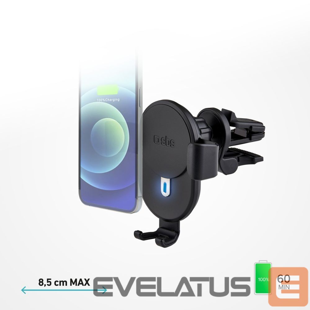Dokkimisjaamad SBS Smartphone holder with inductive charger SBS TESUPWIR10CLIPSTG 10W - black