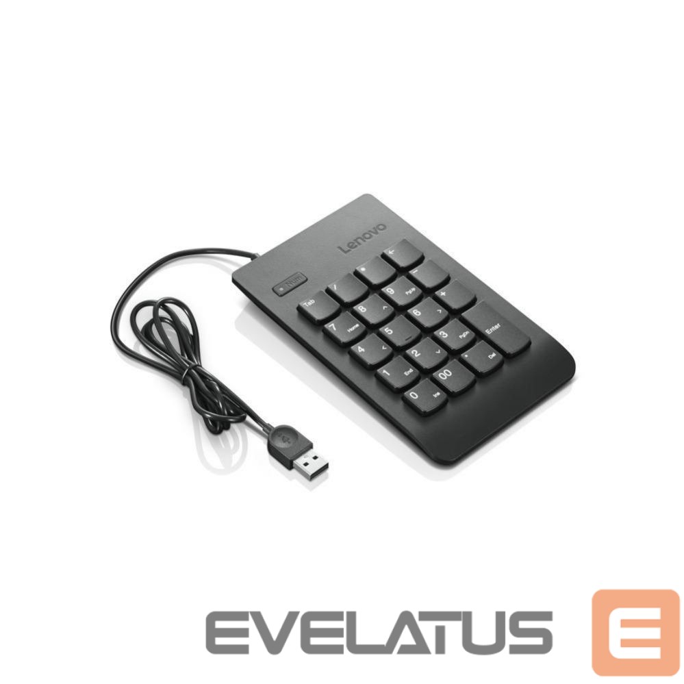 Arvuti klaviatuur Lenovo Essential USB Numeric Keypad Gen II Wired, Black