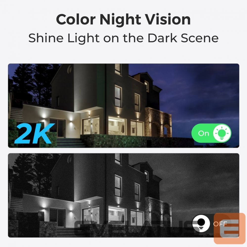 Veebikaamera Reolink Lumus Series E430 outdoor camera with light spotlight 4MP surveillance, White |