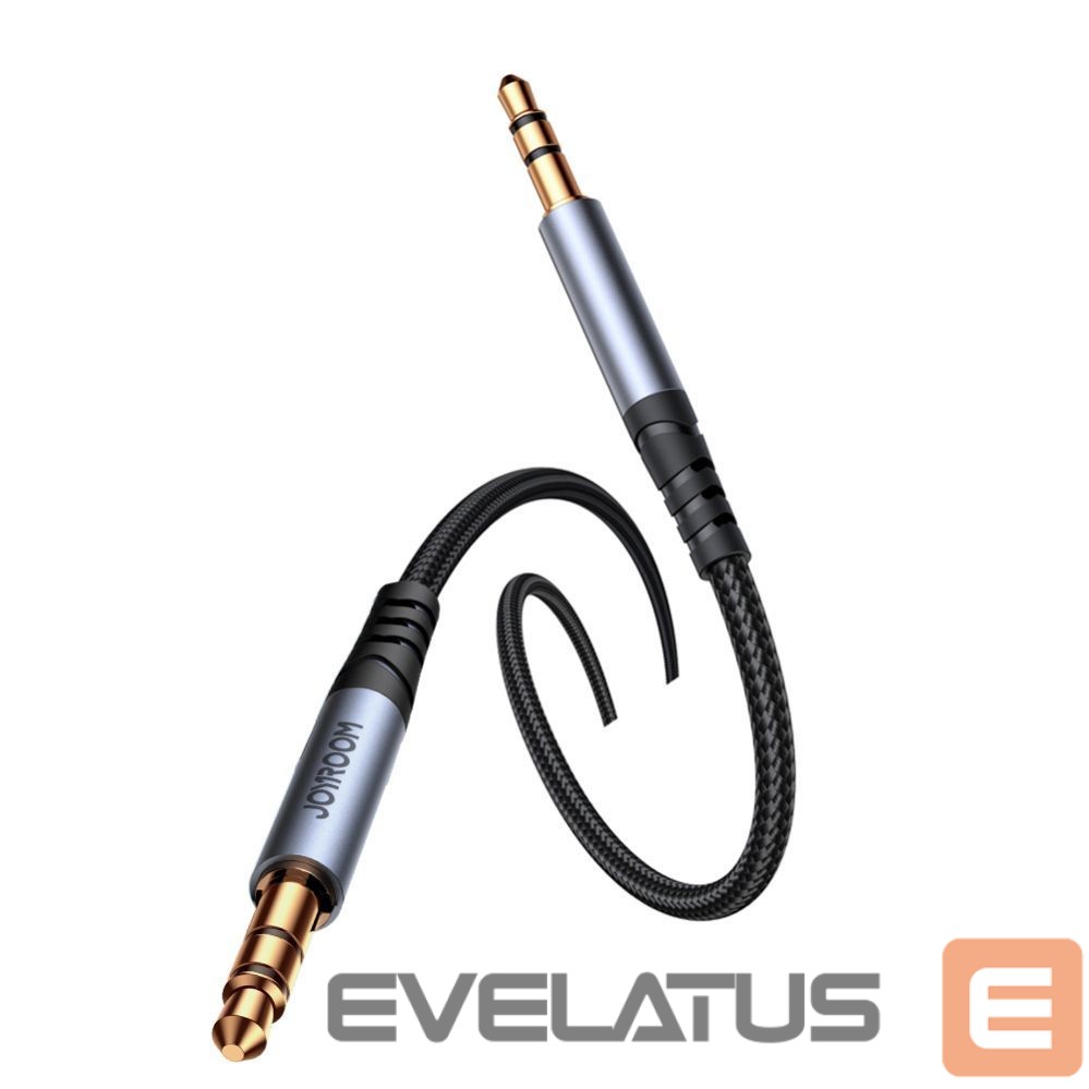 Üleminek Joyroom Joyroom stereo audio cable AUX 3.5 mm mini jack 1.2m black (SY-A08)