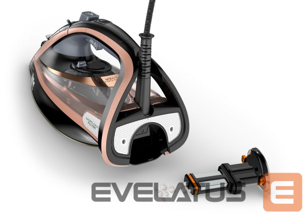 Triikrauad TEFAL Steam Iron FV9845 3200 W, Water tank capacity 350 ml, Continuous steam 60 g/min, Black/Rose Gold