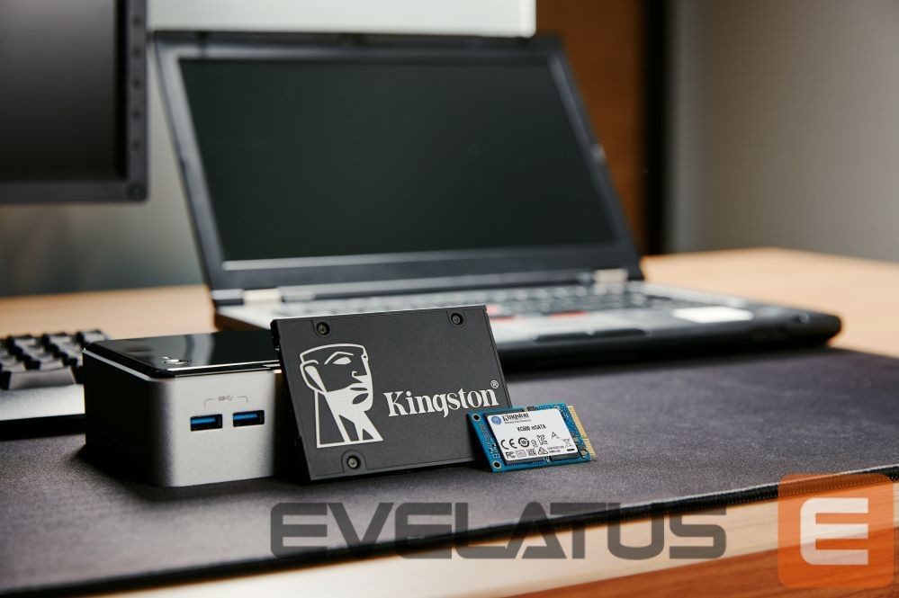 Kõvaketas SSD Kingston KC600 512 GB, SSD interface mSATA, Write speed 520 MB/s, Read speed 550 MB/s