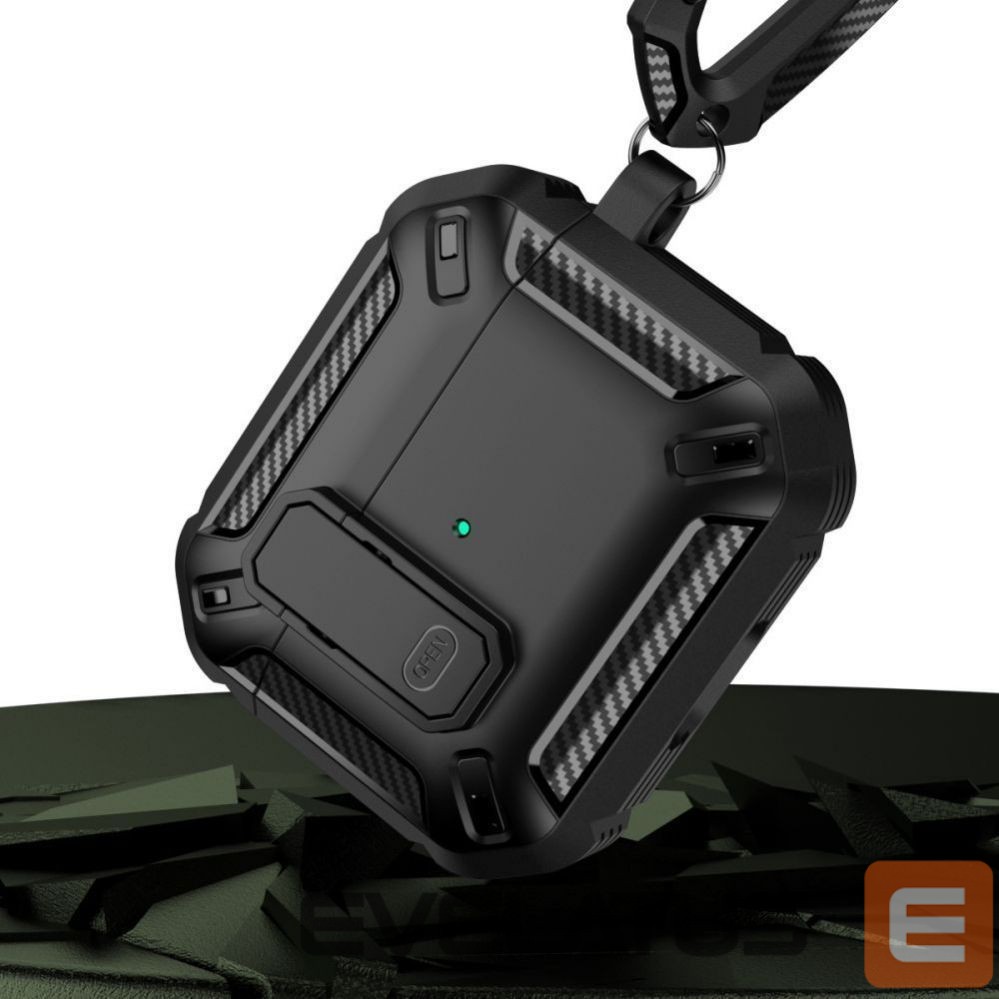 Nutikella- käevõrude tarvikud Tech-Protect Tech-Protect X-Carbo Case for AirPods Pro 1 / 2 - Black
