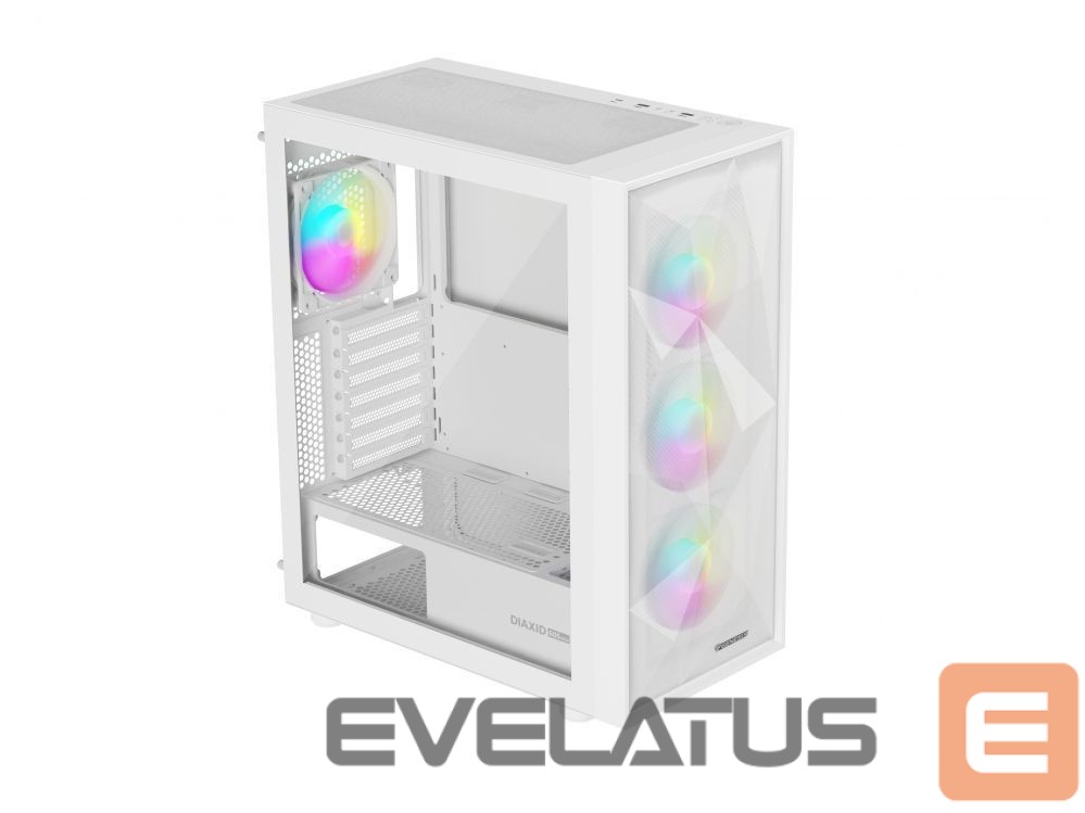 Arvuti komponendid Natec NATEC Genesis PC Case Diaxid 605 white