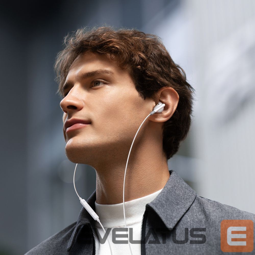 Kõrvaklapid Joyroom Joyroom JR-EW01 in-ear wired mini jack headphones with remote control - white