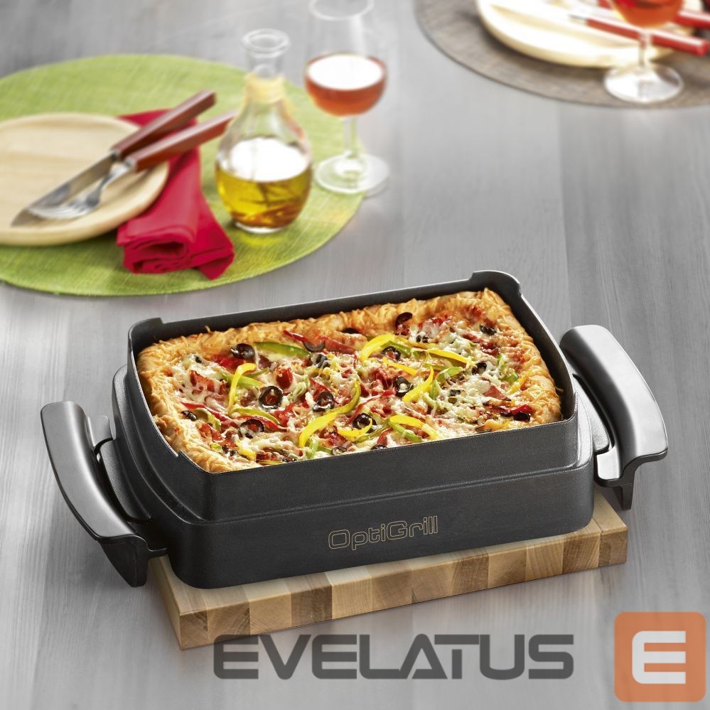 Röster TEFAL XA725870 OptiGrill Elite Snack and baking accessory, Black
