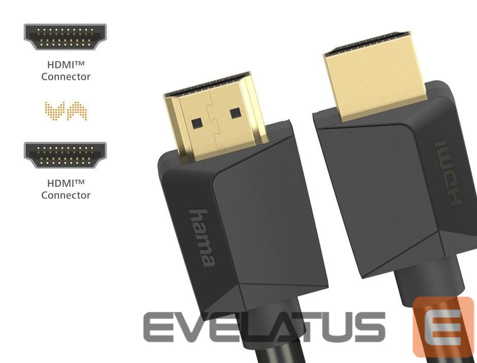 Elektritarbed ja tarvikud Hama High-Speed HDMI Cable, 4K, Plug - Plug, Ethernet, 5.0 m