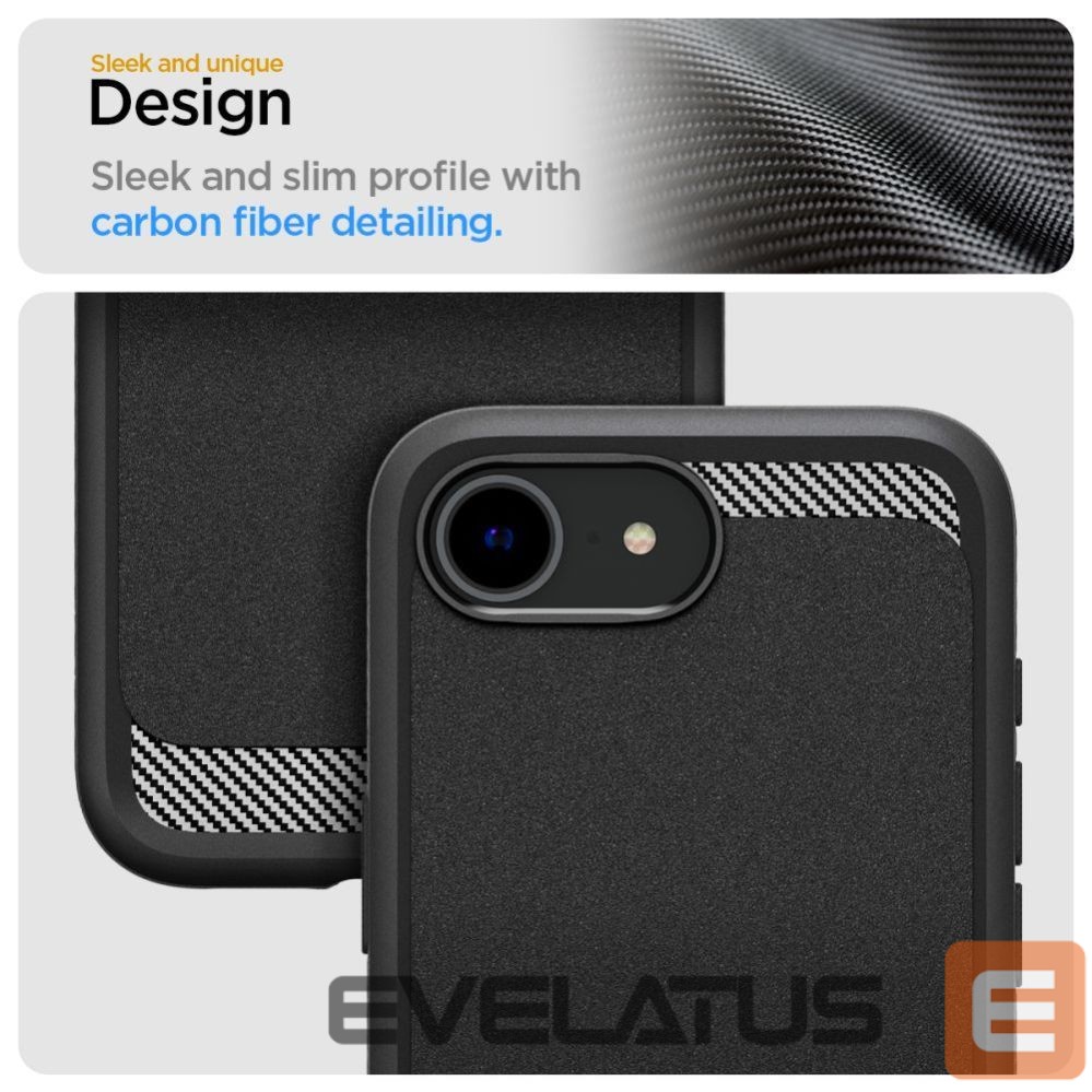 Tagakaaned Spigen Spigen Rugged Armor MagSafe case for iPhone 16e - black