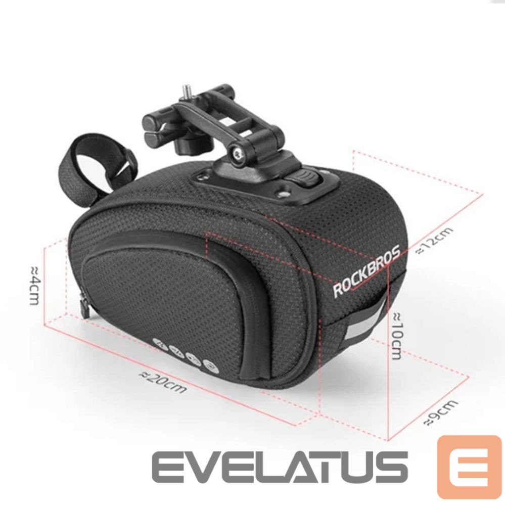 Jalgratta tarvik Rockbros Rockbros C40 bicycle bag under the saddle - black