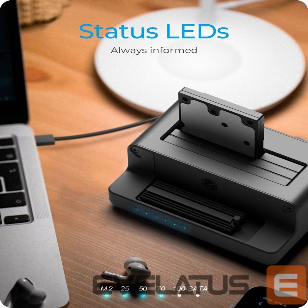 Muu arvutitarvik Raidsonic Icy Box IB-2914MSCL-C31 Docking and cloning station for M.2 NVMe SSD & 2.5''/3.5'' SATA SSD/HDD