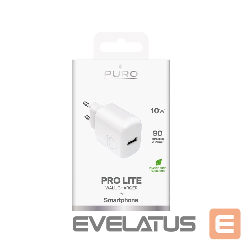 Adaptrid Puro Puro PROLITE 10W USB-A Wall Charger - White