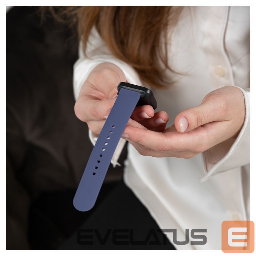 Rihm Evelatus Evelatus Watch 20mm Silicone Loop Watch Straps (130mm M/L) Blue
