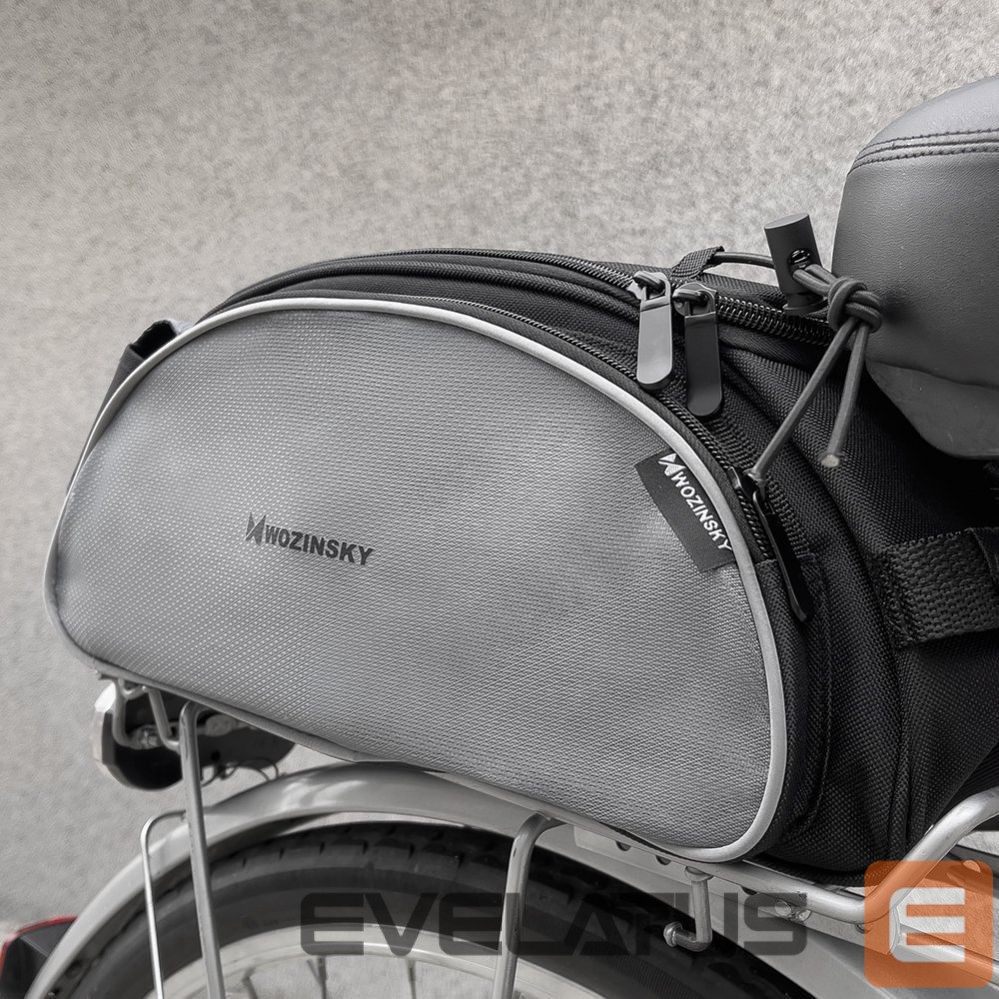 Jalgratta tarvik Wozinsky Wozinsky Bike Pannier Bag with Shoulder Strap 13L Black (WBB1BK)