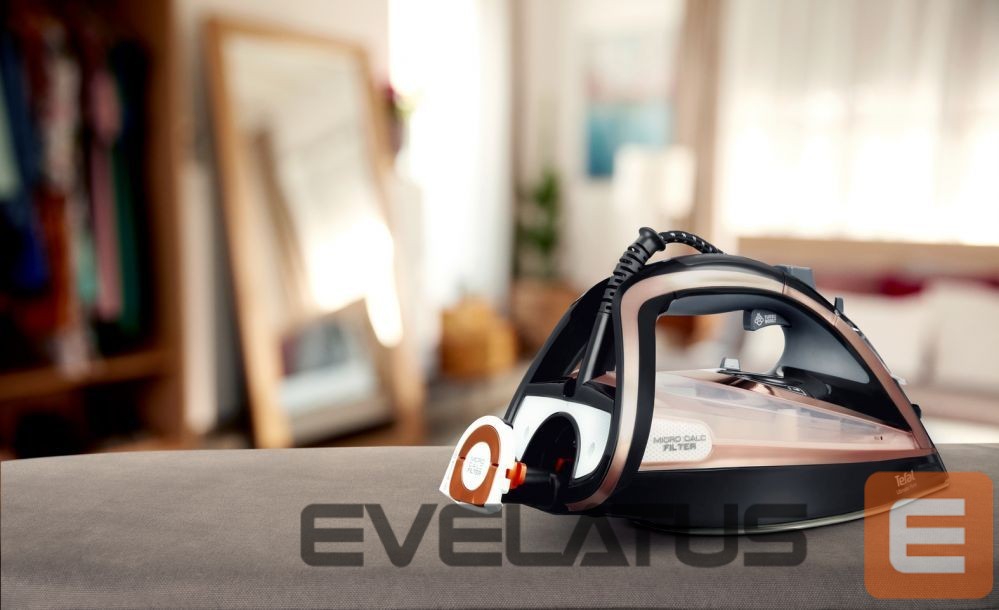 Triikrauad TEFAL Steam Iron FV9845 3200 W, Water tank capacity 350 ml, Continuous steam 60 g/min, Black/Rose Gold
