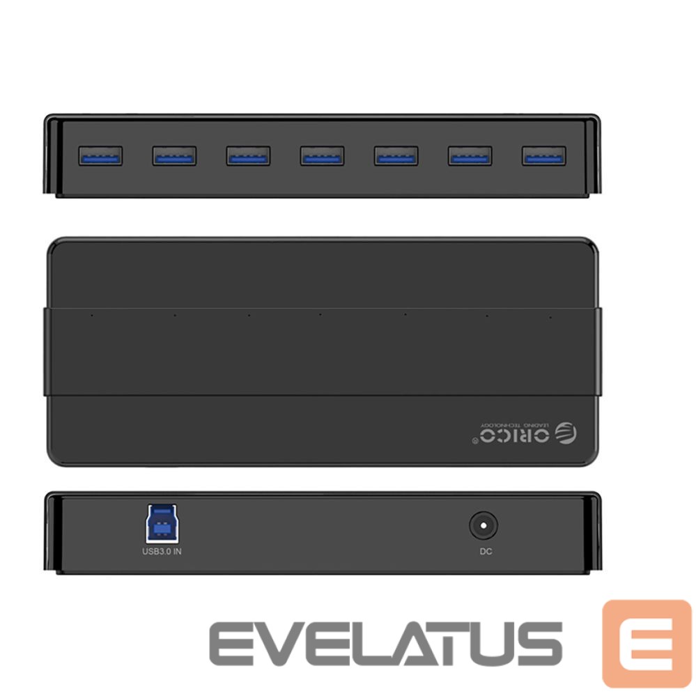Üleminek Orico Hub Orico H7928-U3-V1 7x USB-A 3.0 - black