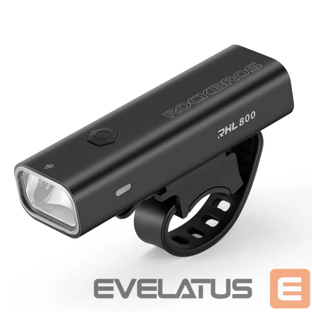 Jalgratta tarvik Rockbros Rockbros 24710012001 front bicycle light 800 lm + USB-C - USB-A cable - black