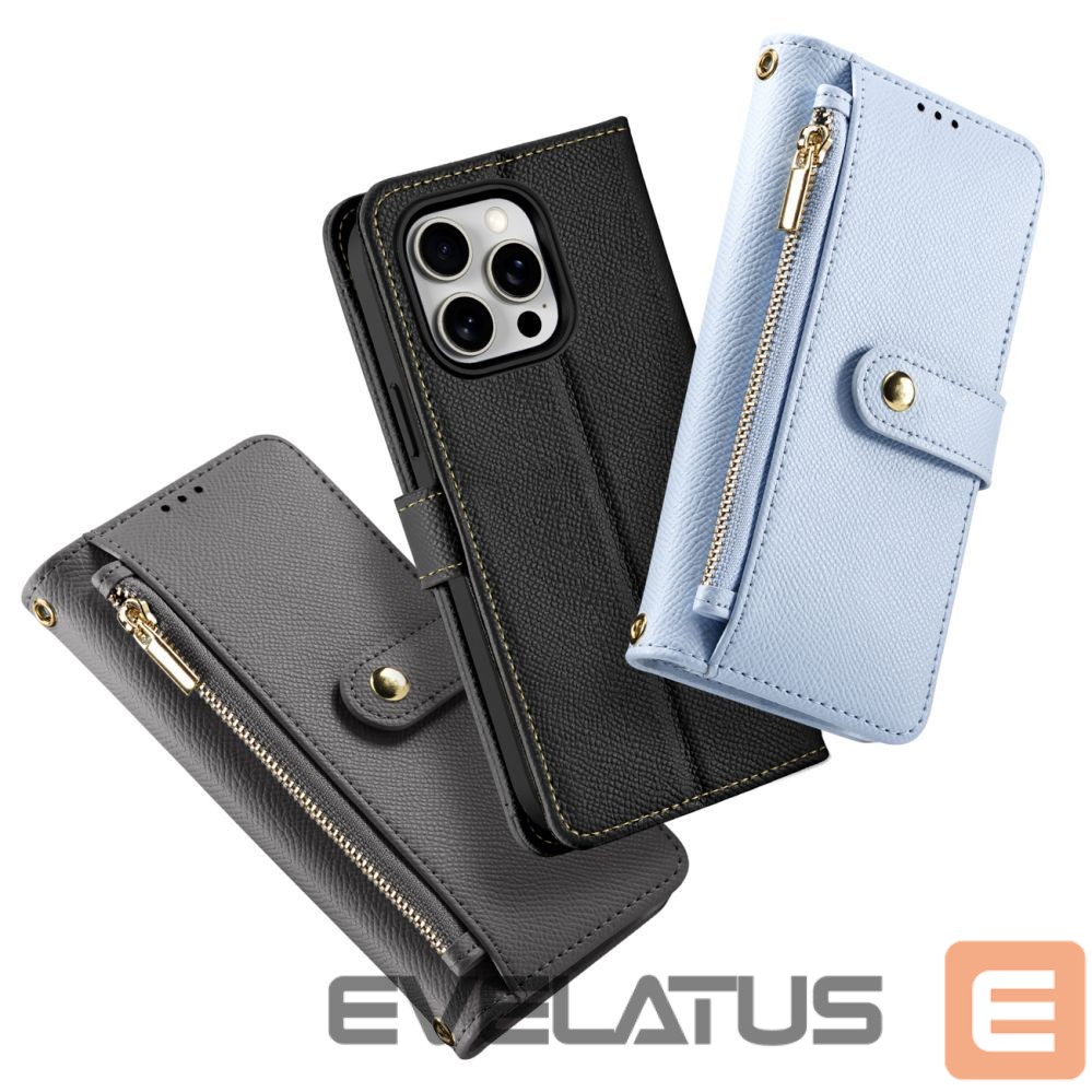 Tagakaaned Dux Ducis Dux Ducis Lawa Leather Case for iPhone 15 Pro - Black