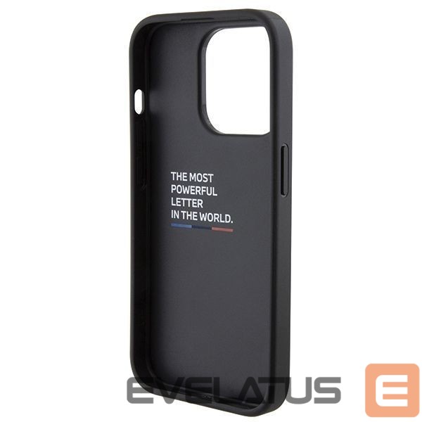 Tagakaaned BMW BMW Quilted Tricolor iPhone 15 Pro Case - Black