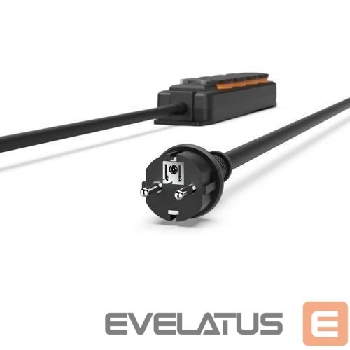 Üleminek Hama OUTDOOR IP44 SWITCH 4 GN 4 m power strip Black