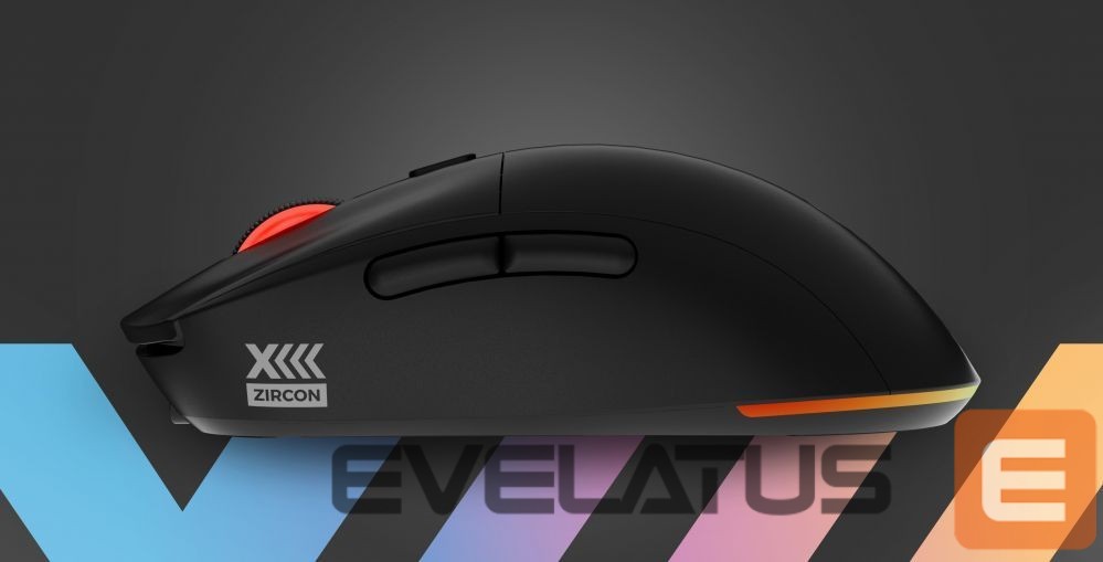 Arvutihiir Genesis Zircon XIII Custom | Wireless | Gaming Mouse | 2.4 GHz, USB | Black