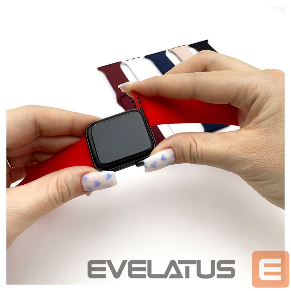 Rihm Evelatus Evelatus Apple Watch 38/40/41mm Silicone Loop Watch Straps (132mm M/L) Blue