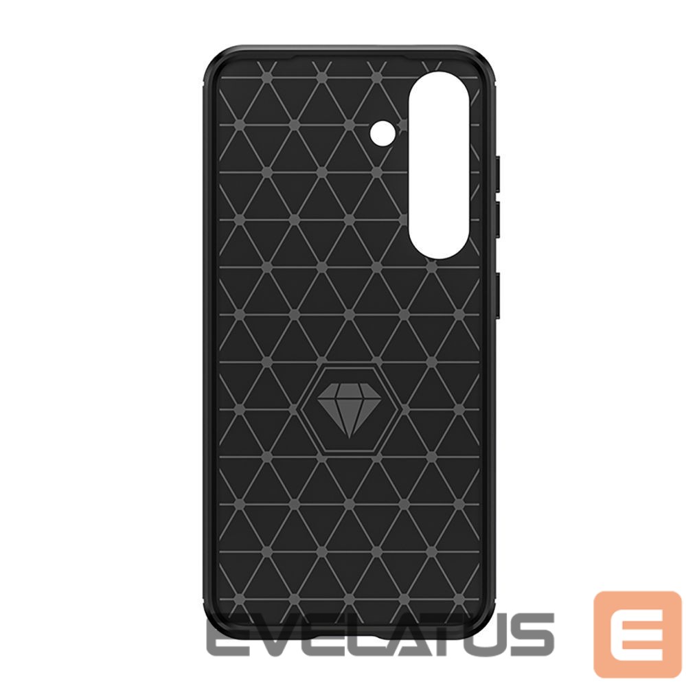 Tagakaaned Hurtel Carbon Case for Samsung Galaxy S25 Edge - Black