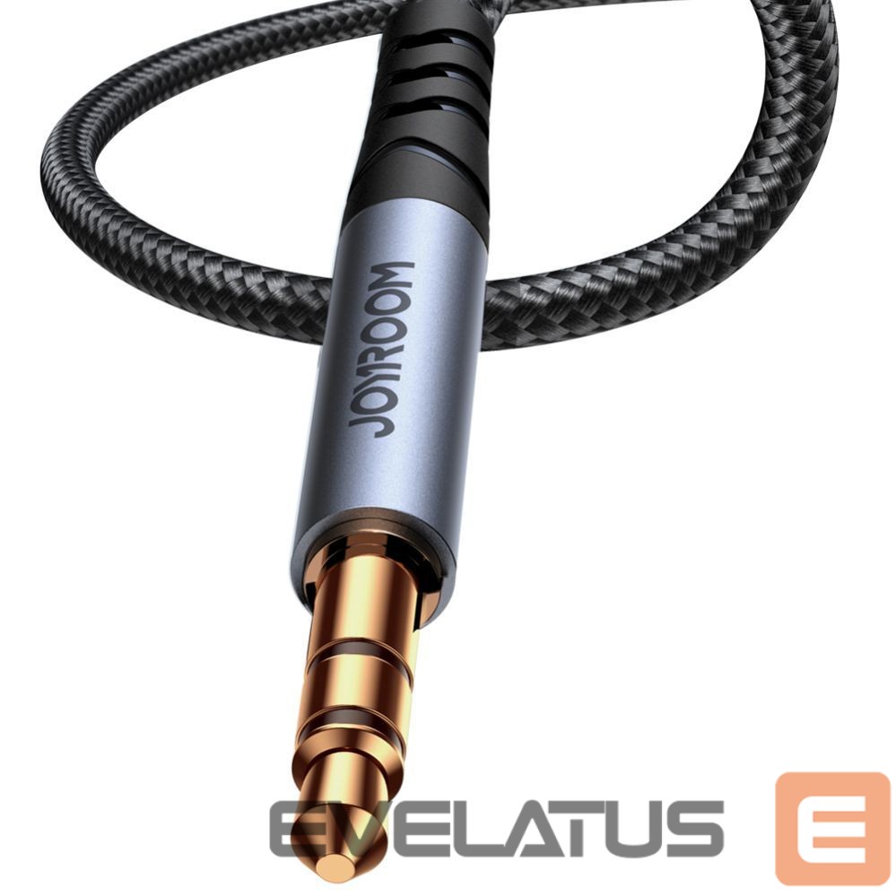 Üleminek Joyroom Joyroom stereo audio cable AUX 3.5 mm mini jack 1.2m black (SY-A08)