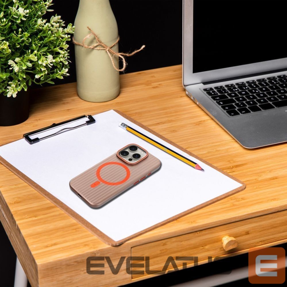 Tagakaaned OEM - Case for iPhone 15 PRO MAX Simply compatible with MagSafe titanium desert