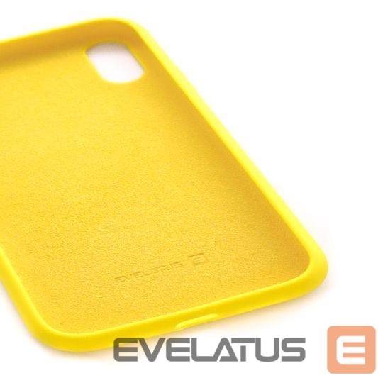 Tagakaaned Evelatus Apple iPhone Xs Premium Soft Touch Silicone Case Light Yellow