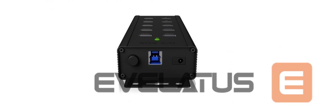 Ruuterid Raidsonic 7-port Industrial hub IB-HUB1703-QC3 0.71 m, Black, USB Type-A