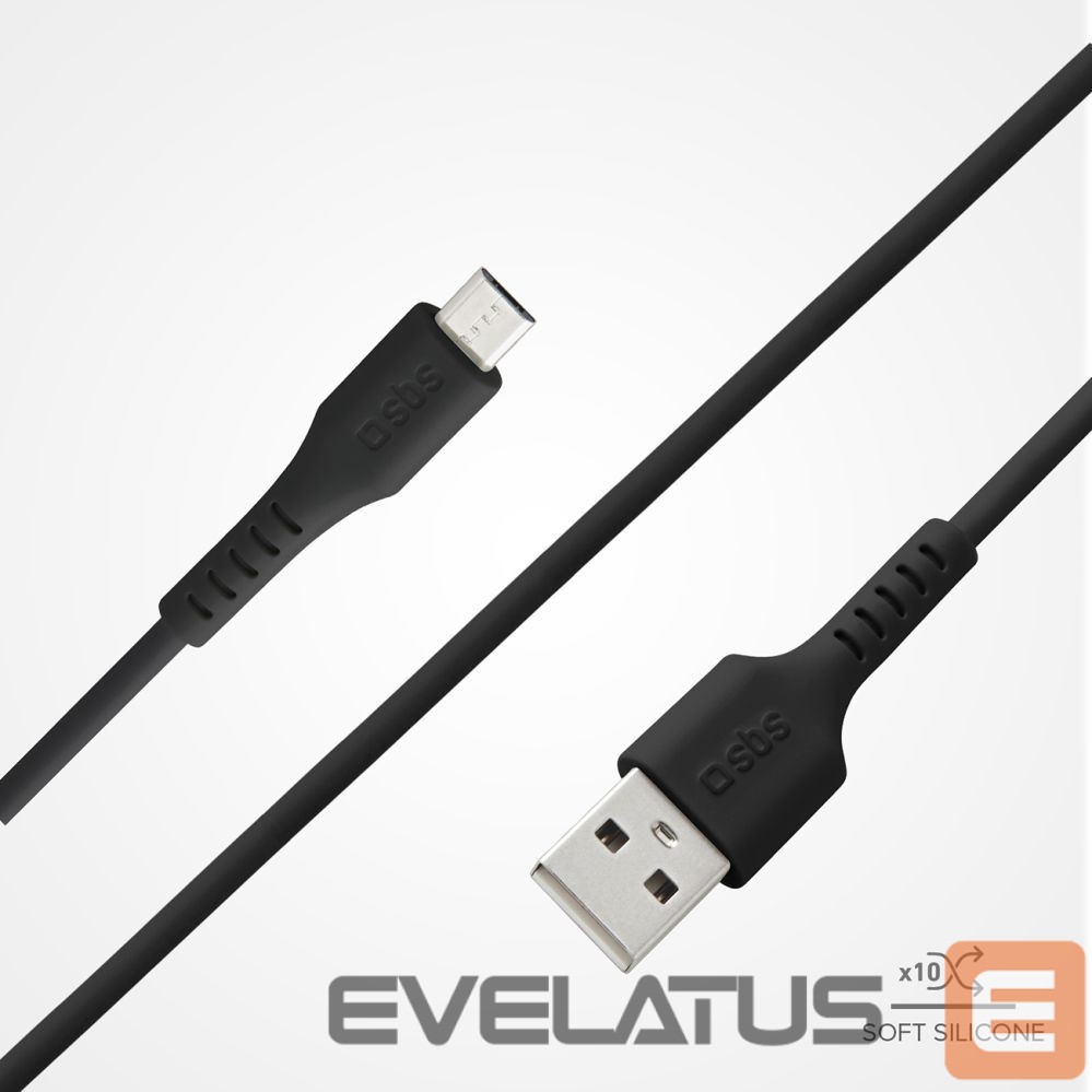 Kaabel SBS SBS LTHL200 USB-A - Micro-USB Cable 1m - Black