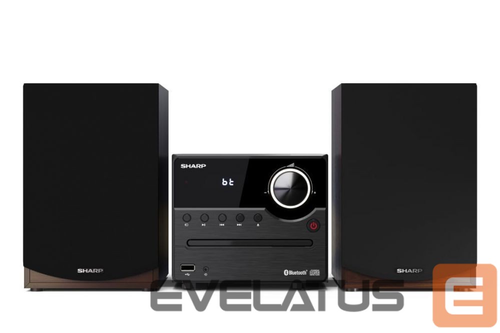 Interaktiivne lahendus Sharp XL-B512(BR) Hi-Fi Micro System, CD/FM/USB/Bluetooth v5.0, 45W, Brown