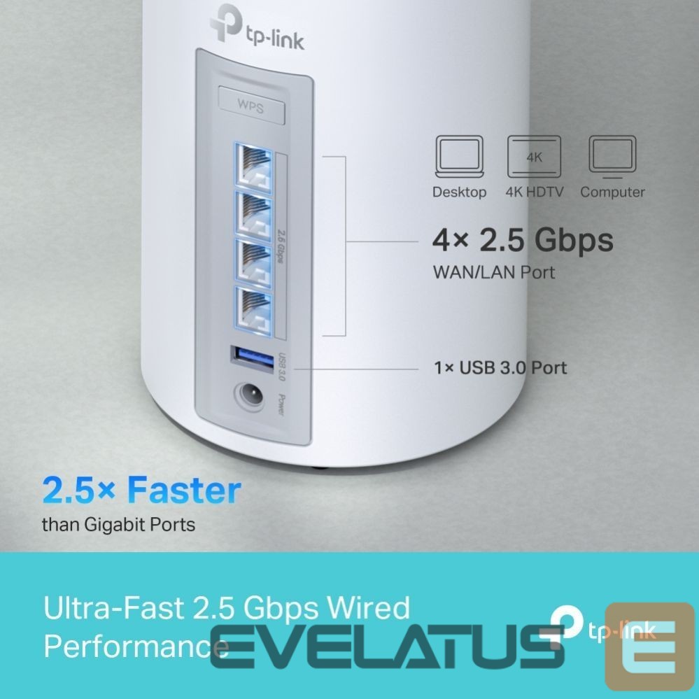 Ruuterid TP-Link WRL MESH ROUTER 9300MBPS/DECO BE65(3-PACK)