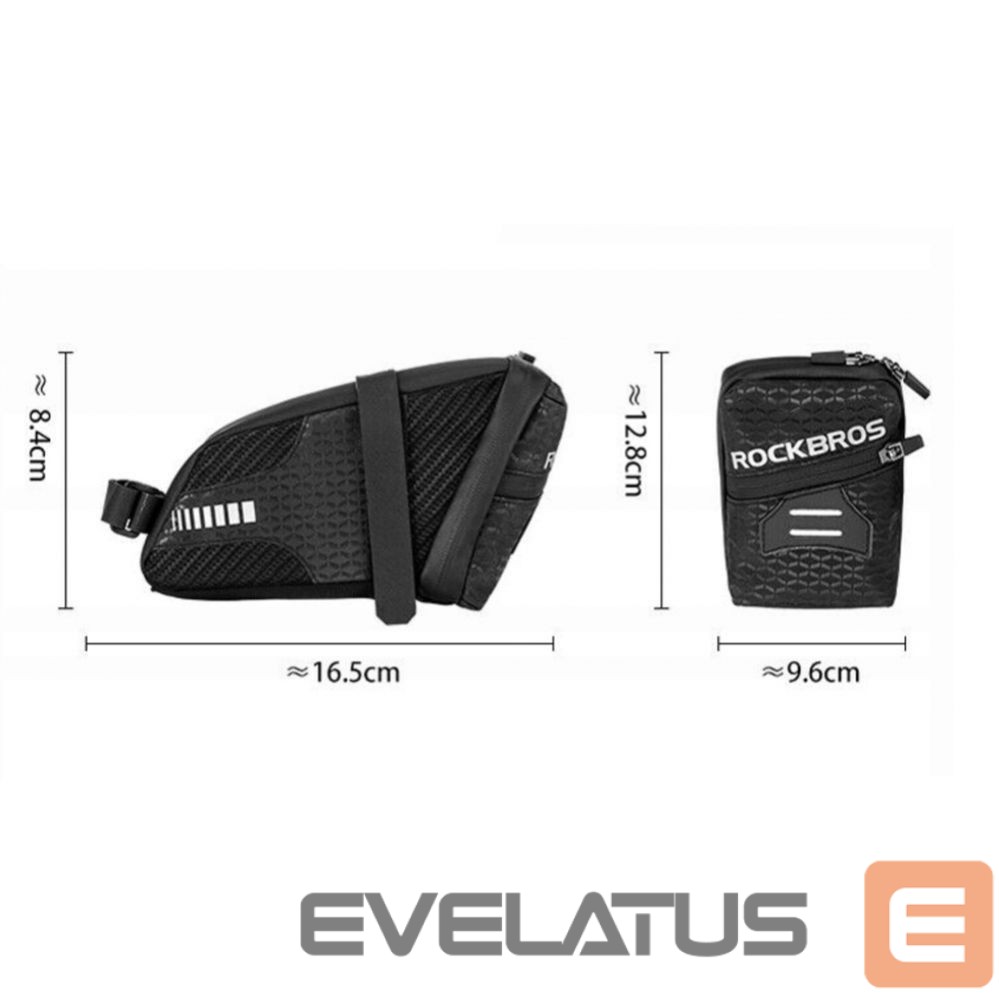 Jalgratta tarvik Rockbros Rockbros C29-BK waterproof bicycle bag under the saddle - black