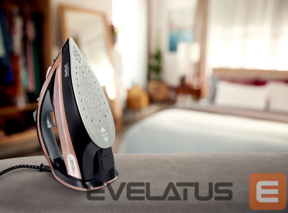 Triikrauad TEFAL Steam Iron FV9845 3200 W, Water tank capacity 350 ml, Continuous steam 60 g/min, Black/Rose Gold