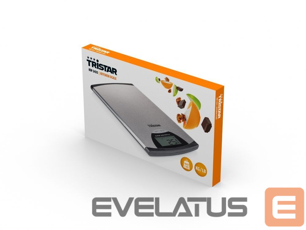 Köögikaalud Tristar Kitchen scale KW-2435 Maximum weight (capacity) 5 kg, Metallic