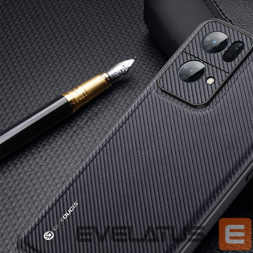 Tagakaaned Dux Ducis Dux Ducis Fino case cover covered with nylon material Oppo Reno7 Pro 5G black