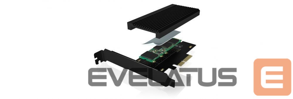 Üleminek Raidsonic Converter for 1x HDD/SSD for PCIe x4 slot IB-PCI208-HS Black