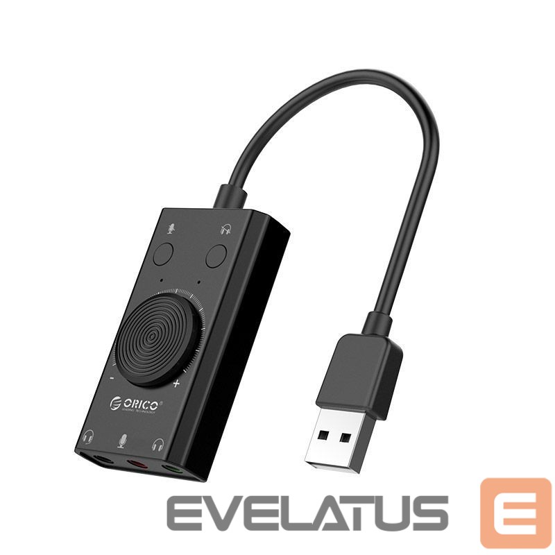 Muu arvutitarvik Orico Orico SC2 External Multifunction Sound Card with USB-A - Black