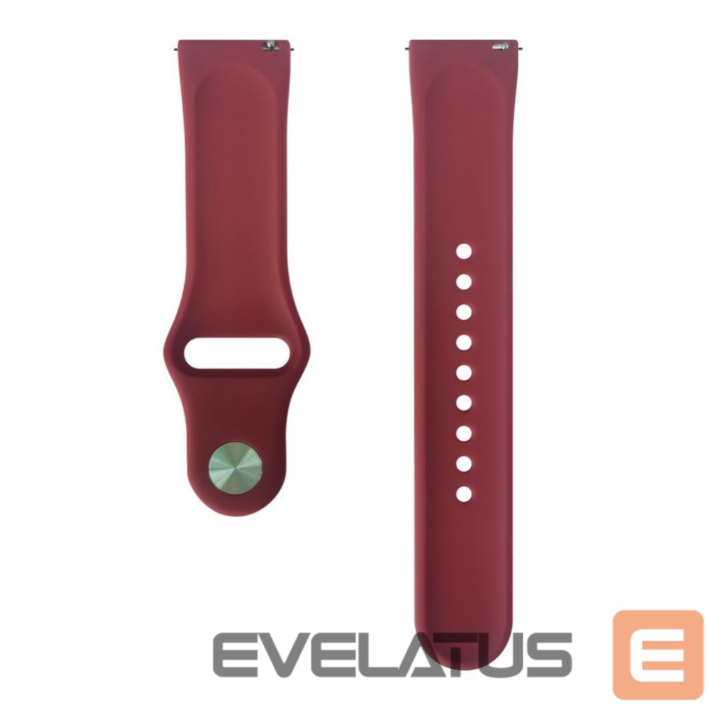 Rihm Evelatus Evelatus Watch 20mm Silicone Loop Watch Straps (130mm M/L) Plum