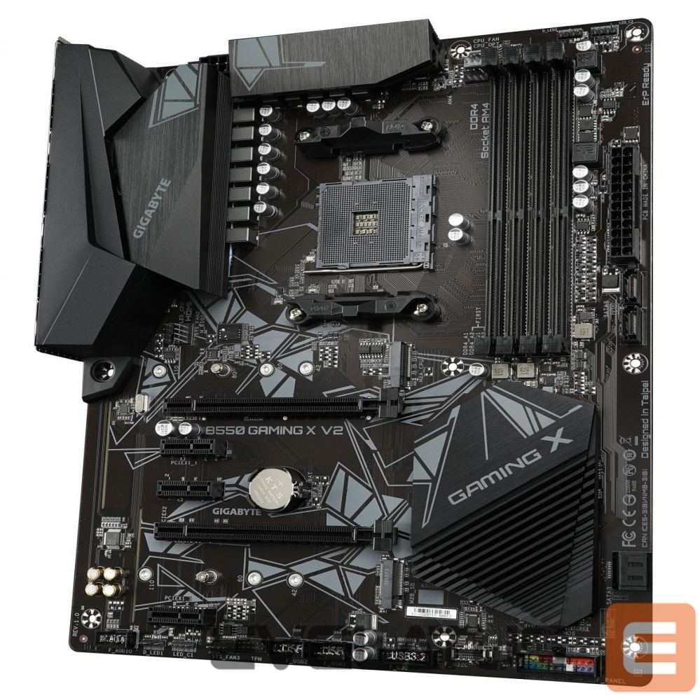 Intel protsessori emaplaat Gigabyte B550 GAMING X V2 Processor family AMD, Processor socket AM4, DDR4 DIMM, Memory slots 4, Chipset AMD B, ATX