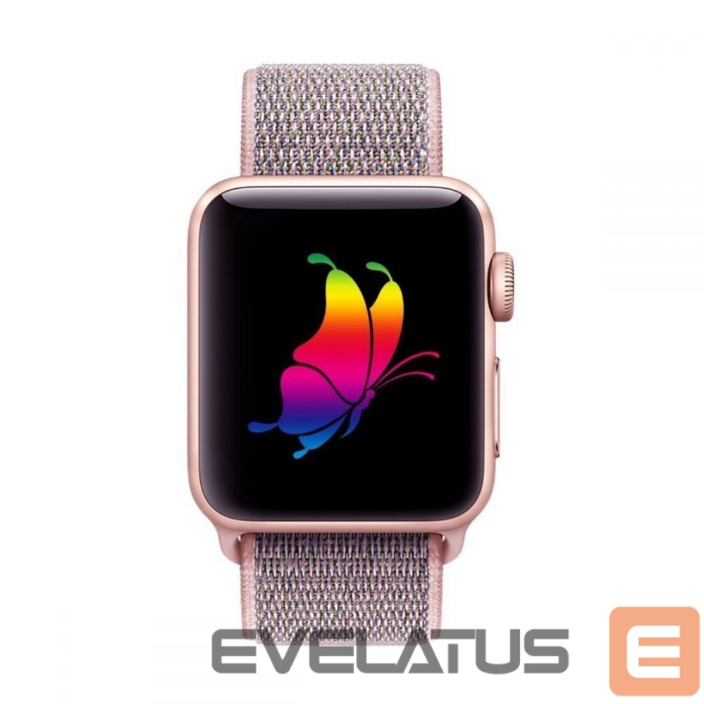 Rihm Tech-Protect Tech-Protect Nylon Strap for Apple Watch 4 / 5 / 6 / 7 / 8 / 9 / SE (38/40/41 mm) - Pink