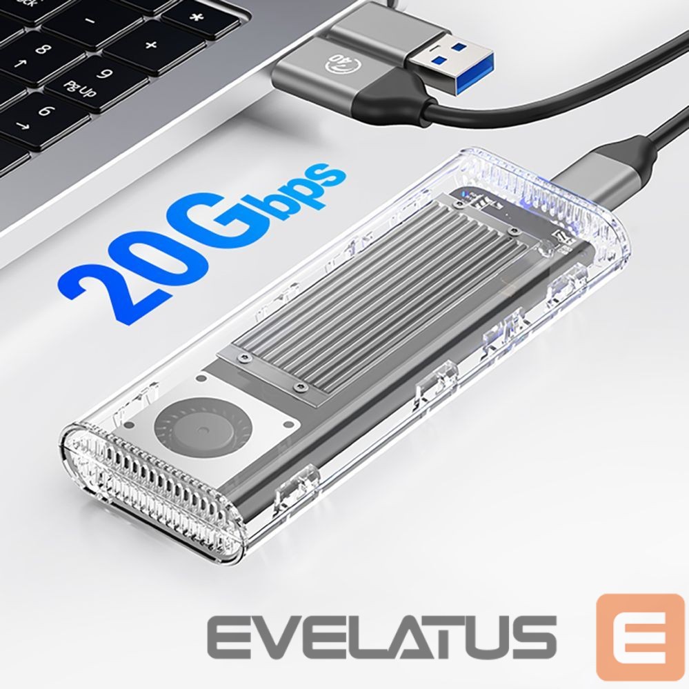 Muu arvutitarvik Orico Orico TCM2-C3 M.2 NVME to USB-C 10Gb/s Disk Drive - Gray
