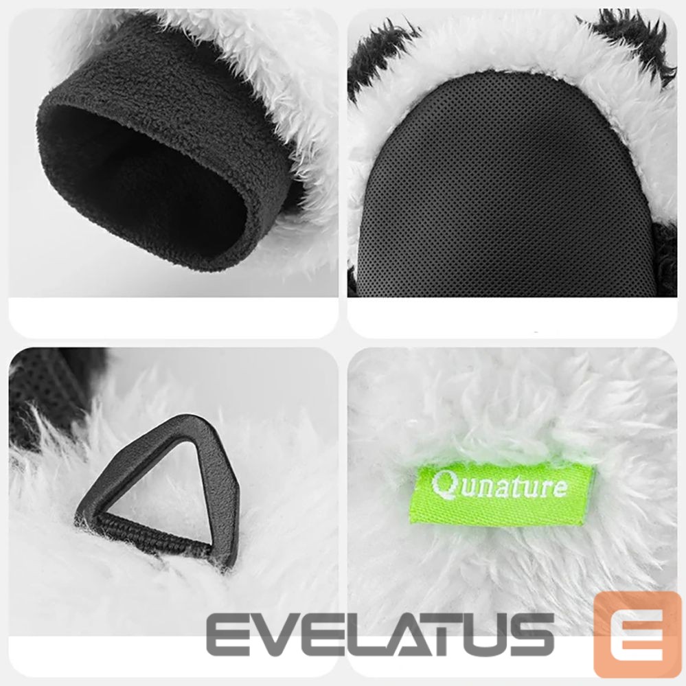 Teised Qunature Qunature Panda Ski Gloves for Kids and Adults Size S - Black/White