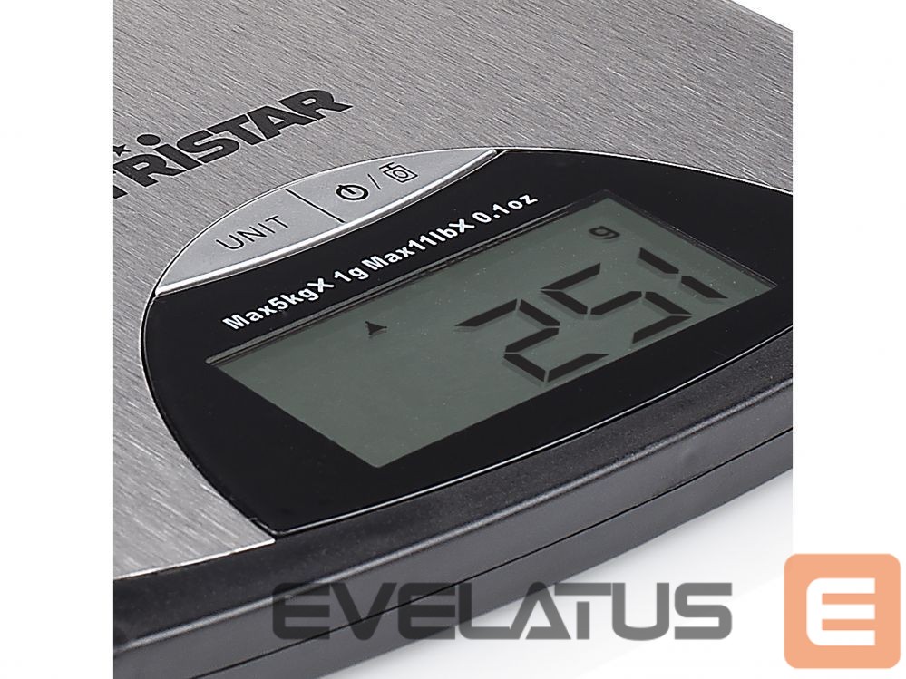 Köögikaalud Tristar Kitchen scale KW-2435 Maximum weight (capacity) 5 kg, Metallic