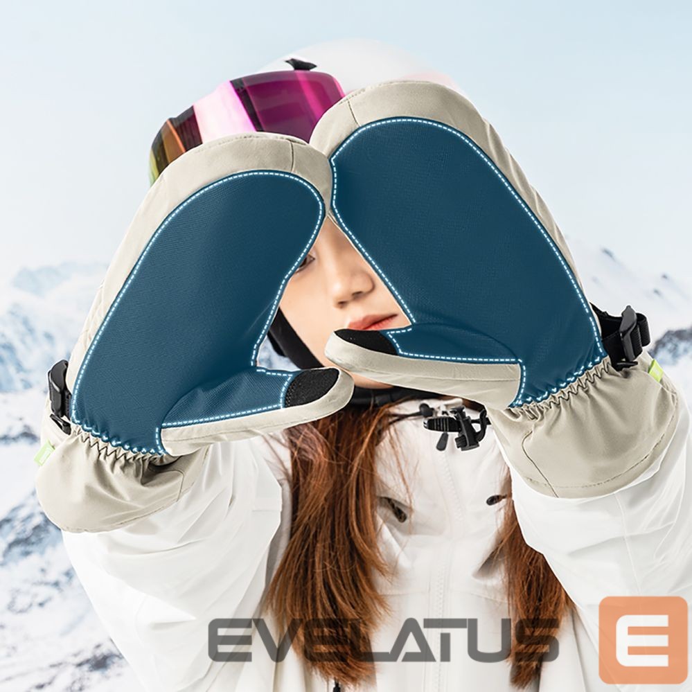 Teised Qunature Qunature Full Length Ski Gloves Size L - Black