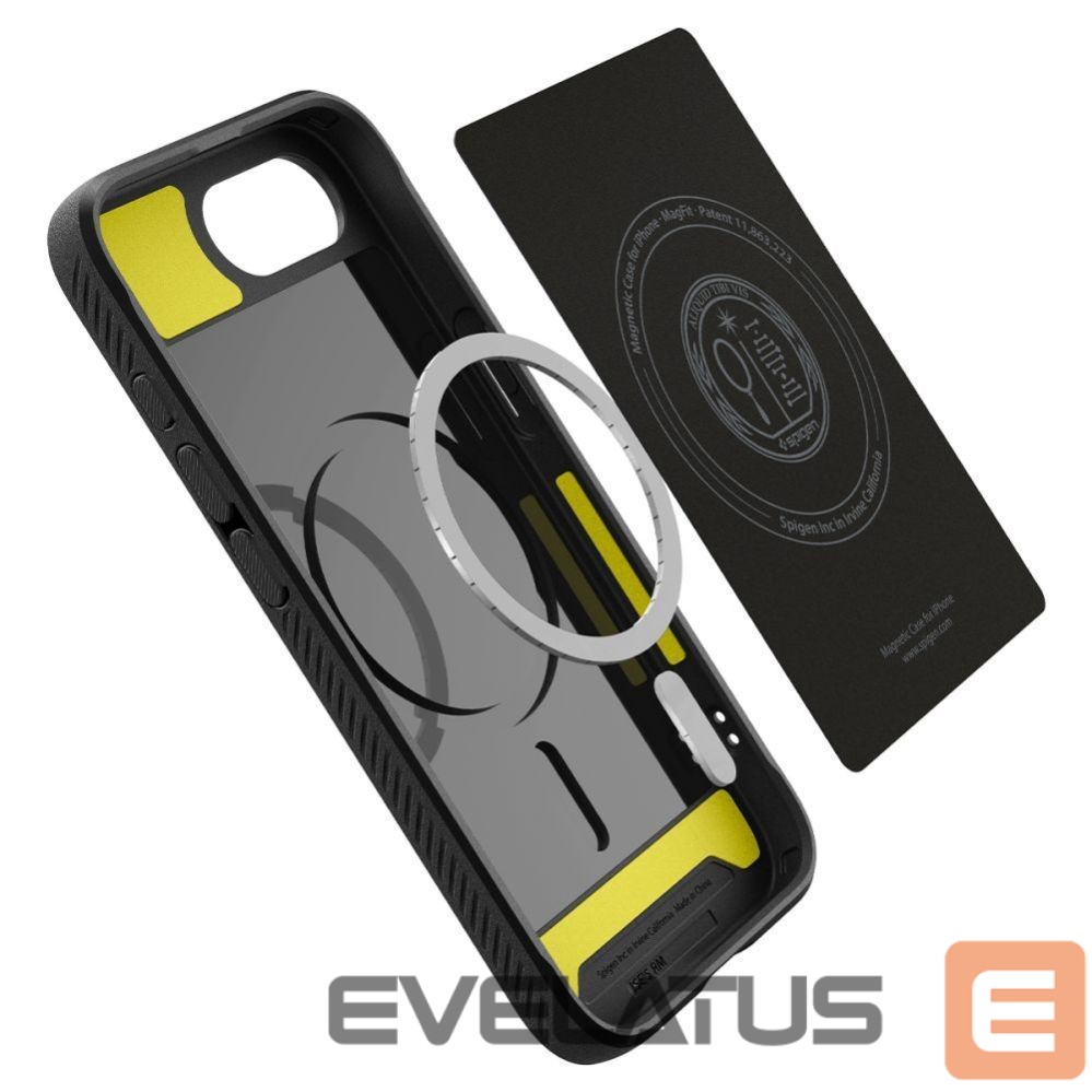 Tagakaaned Spigen Spigen Rugged Armor MagSafe case for iPhone 16e - black