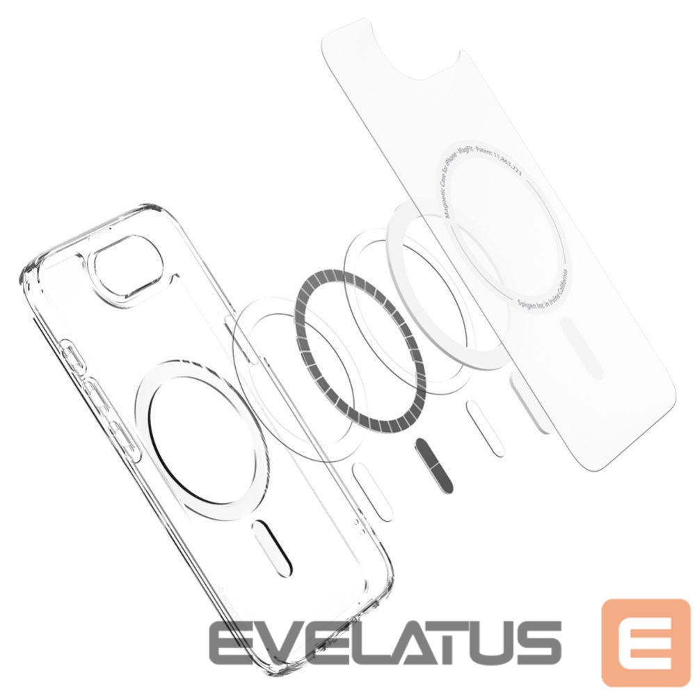 Tagakaaned Spigen Spigen Ultra Hybrid MagSafe iPhone 16e Case - White, Translucent