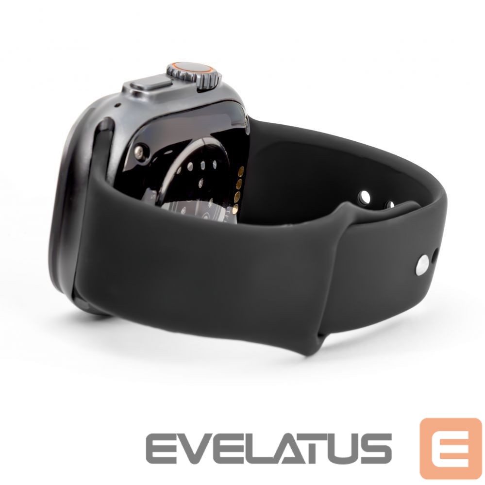 Rihm Connect Watch 38/40/41mm Silicone Loop Watch Strap (110mm S/M) Black